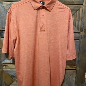 FootJoy heathered orange golf polo EUC
